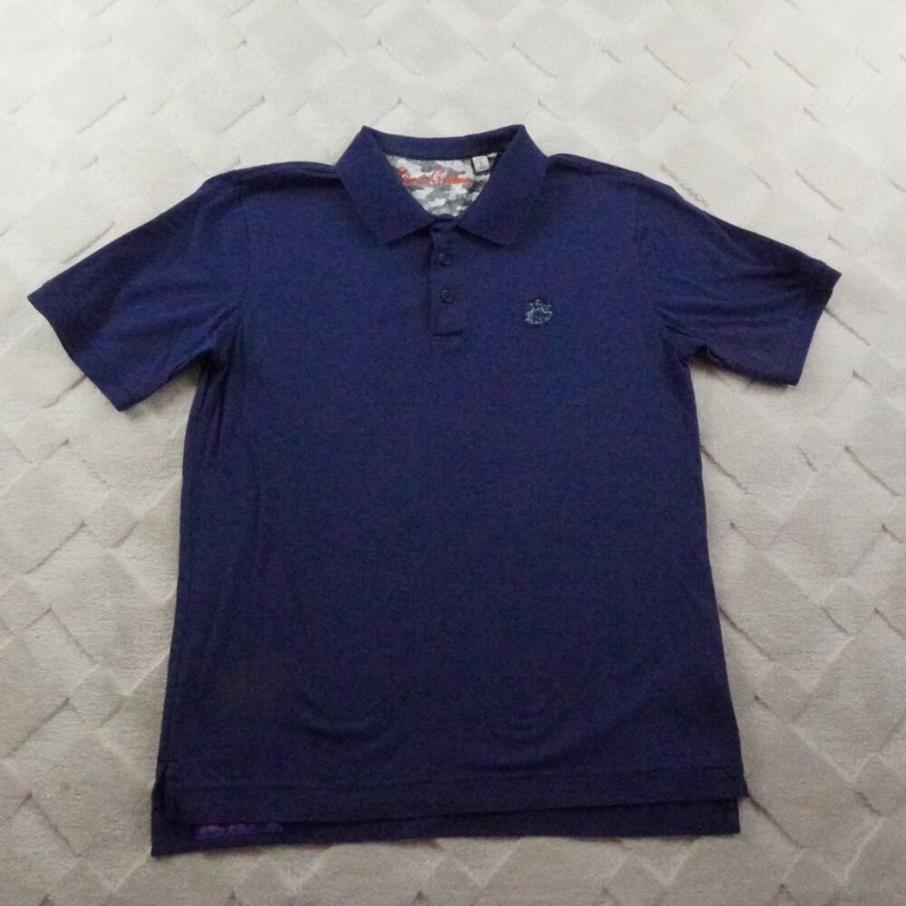 Robert Graham Polo Shirt Mens Small Classic Fit Blue Formal Preppy